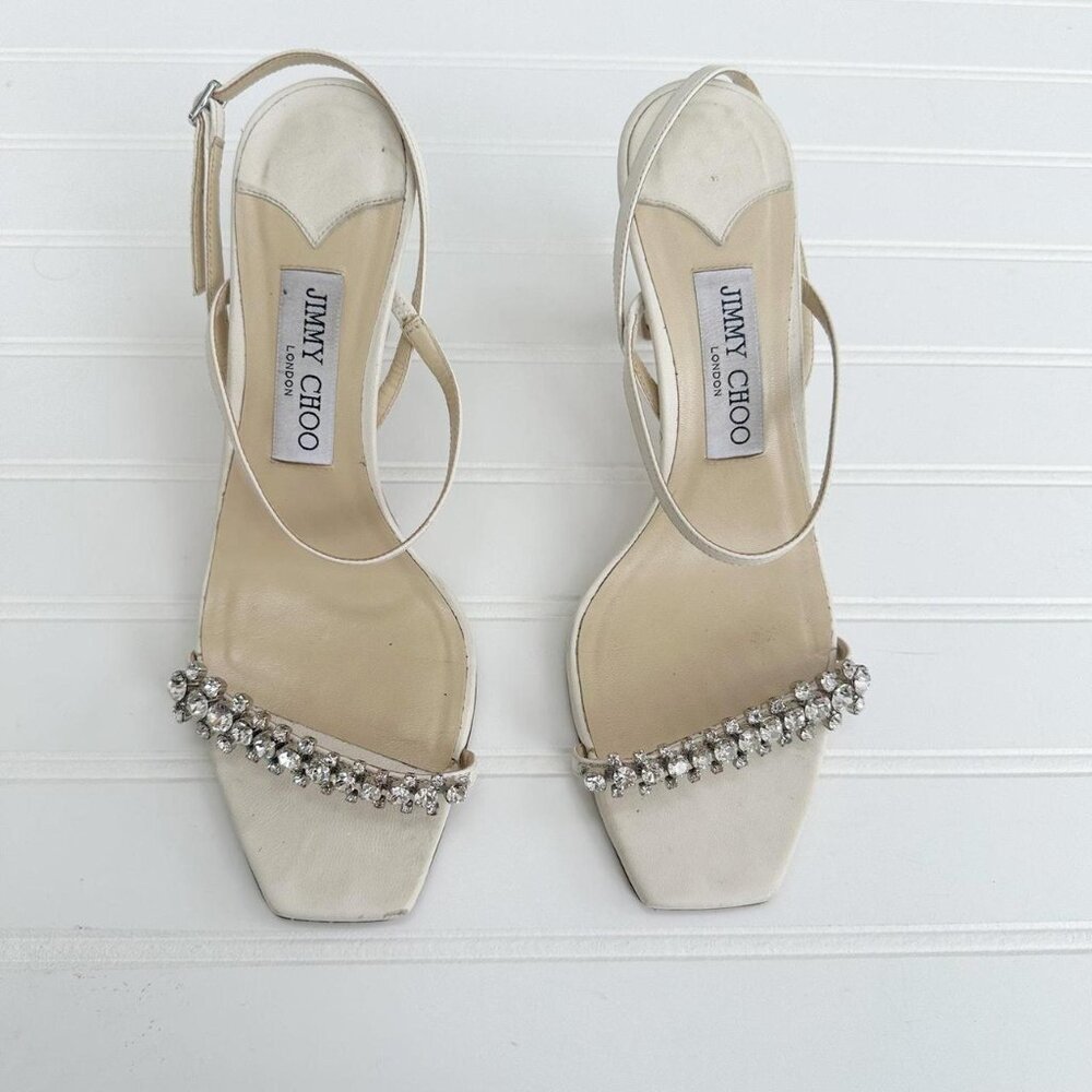 Jimmy Choo Women's White and Cream Sandals